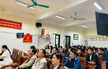 ĐẢNG BỘ BỆNH VIỆN ĐA KHOA THẠCH THẤT DỰ HỘI NGHỊ TRỰC TUYẾN TOÀN QUỐC